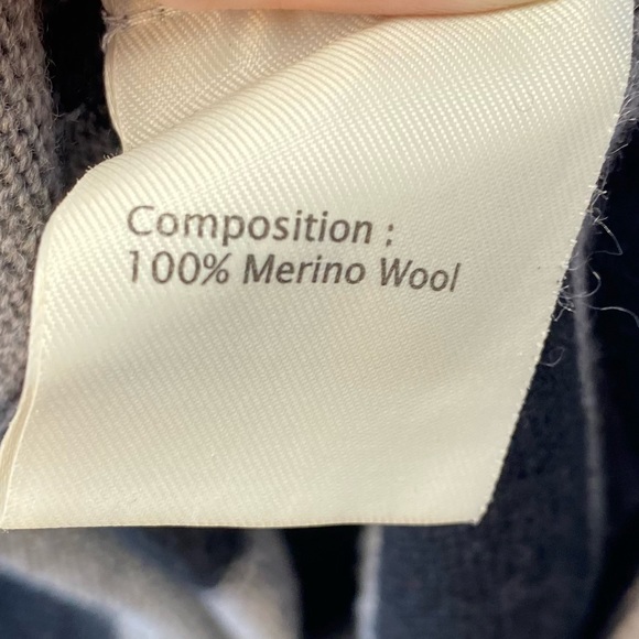 3.1 Phillip Lim Gray & Black Striped 100% Merino Wool Dress Size Small - Picture 10 of 16